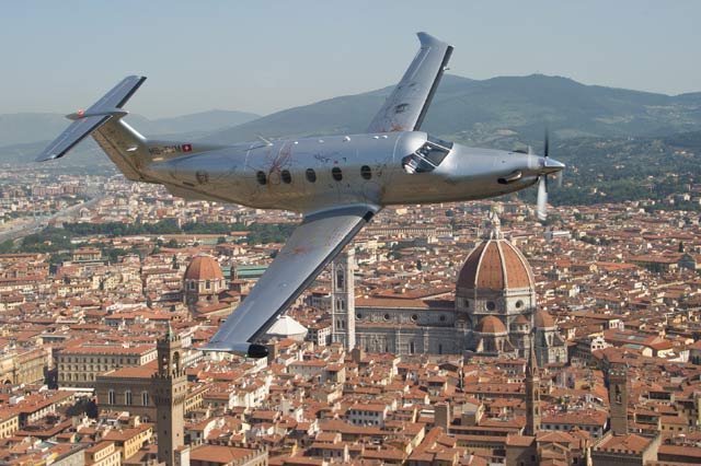 PC-12 over Florence
