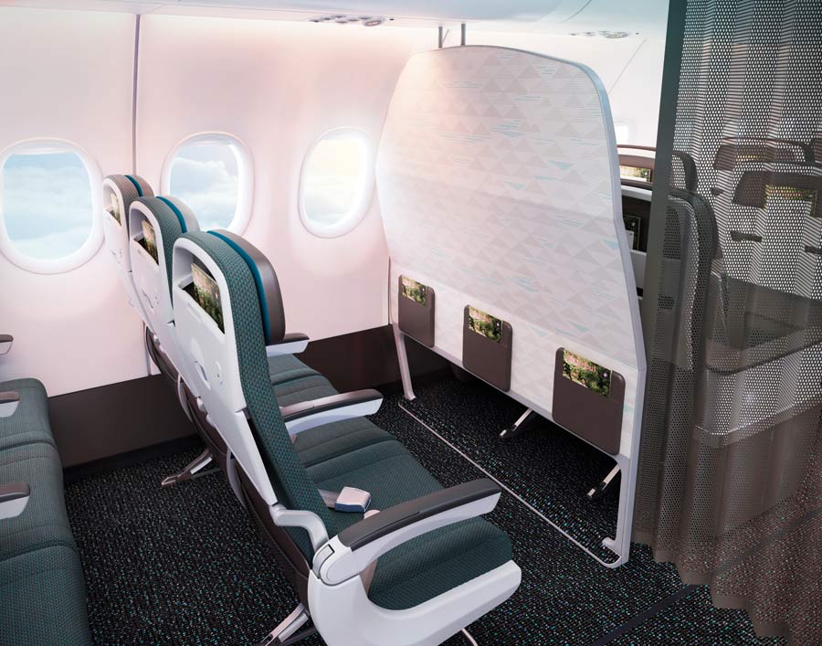 BE Hawaiian Airlines A321 interior