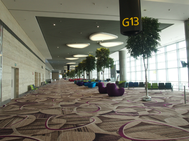 Changi T4 boarding gate area