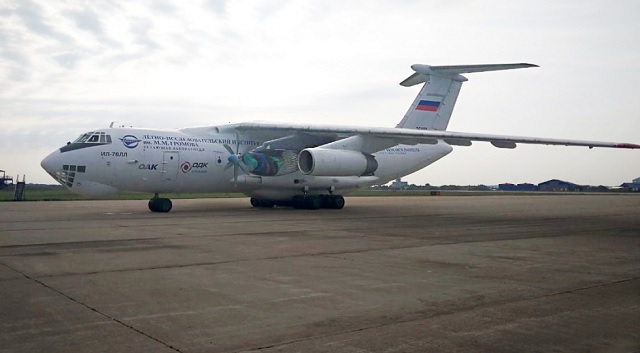 Il-76 with Il-114 engine
