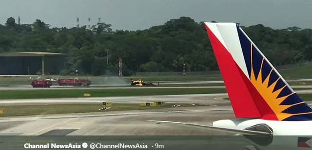 Black Eagle crash Changi airport 