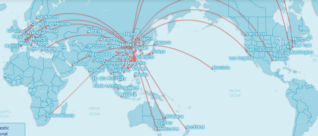 air china intercontinental network