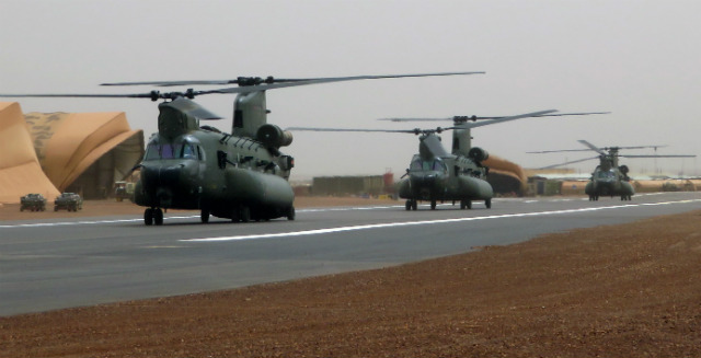 RAF Chinooks Mali - Crown Copyright