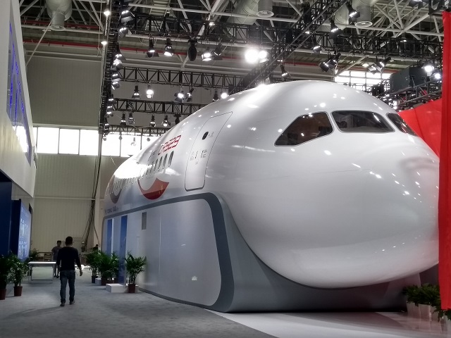 CR929 Cabin mock-up Airshow China 2018